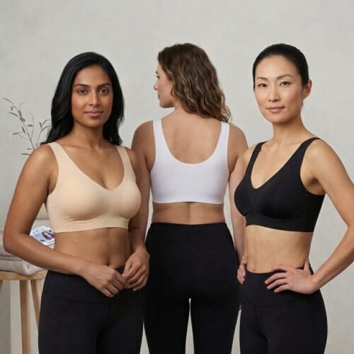 Seamless Breathable Net Air Bra with Cotton Fabric