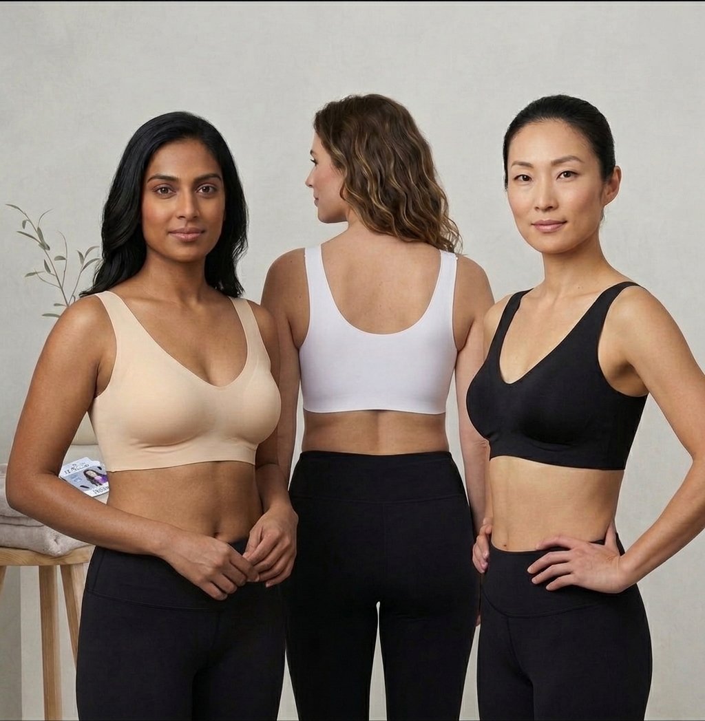 Seamless Breathable Net Air Bra with Cotton Fabric